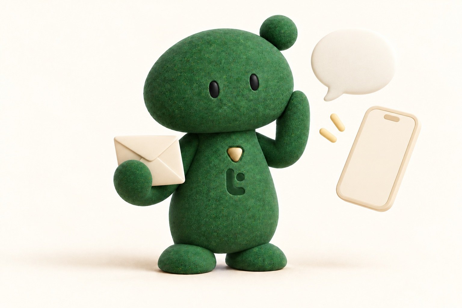 Tombi illustrating Email, texts & calls